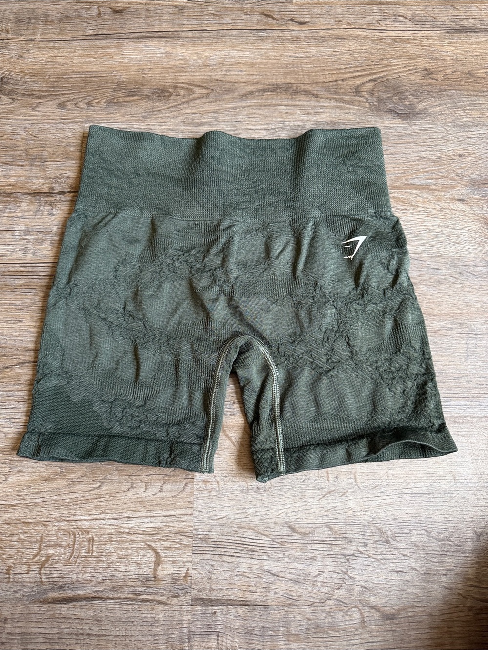 Gymshark Seamless Olive Green High-Waist Bike Shorts